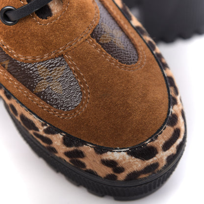 Louis Vuitton Suede Calfskin Monogram Laureate Platform Desert Boots 36.5 Cognac 10 of 10