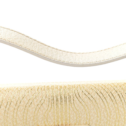 Fendi Metallic Calfskin Printed Baguette Gold 14 of 16