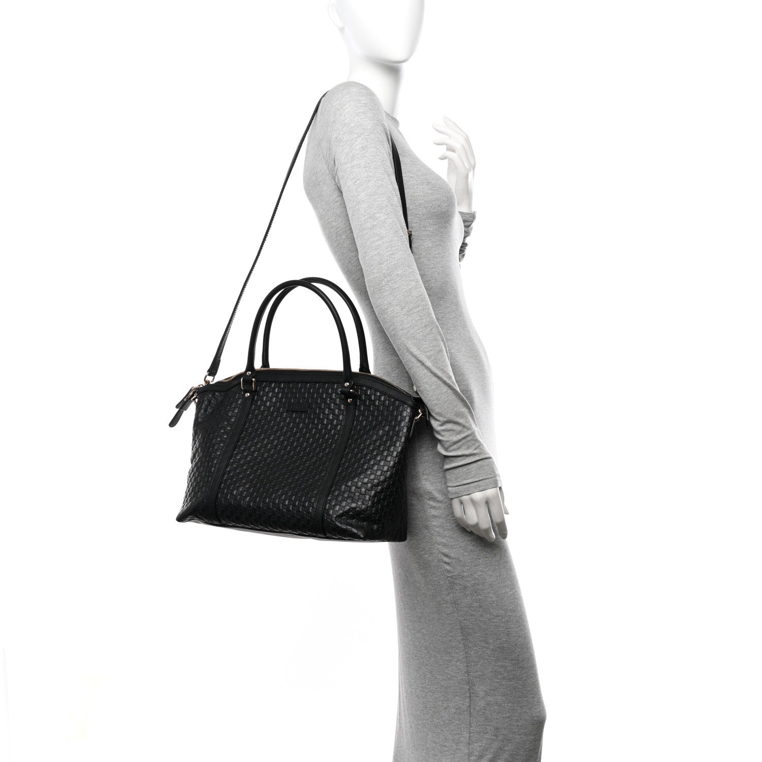 Gucci Soft Microguccissima Dome Satchel Black 2 of 10