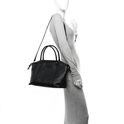 Gucci Soft Microguccissima Dome Satchel Black 2 of 10