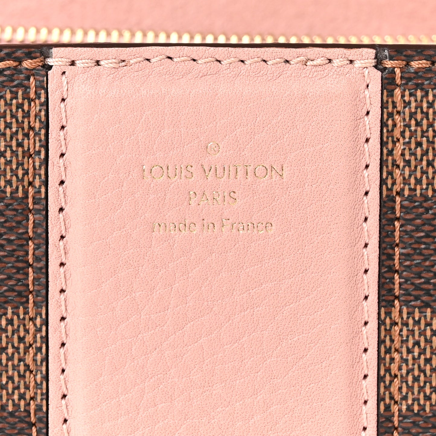 Damier Ebene Cuir Taurillon Wight Magnolia