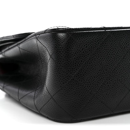 Chanel Caviar Quilted Jumbo Double Flap Black 9 of 13