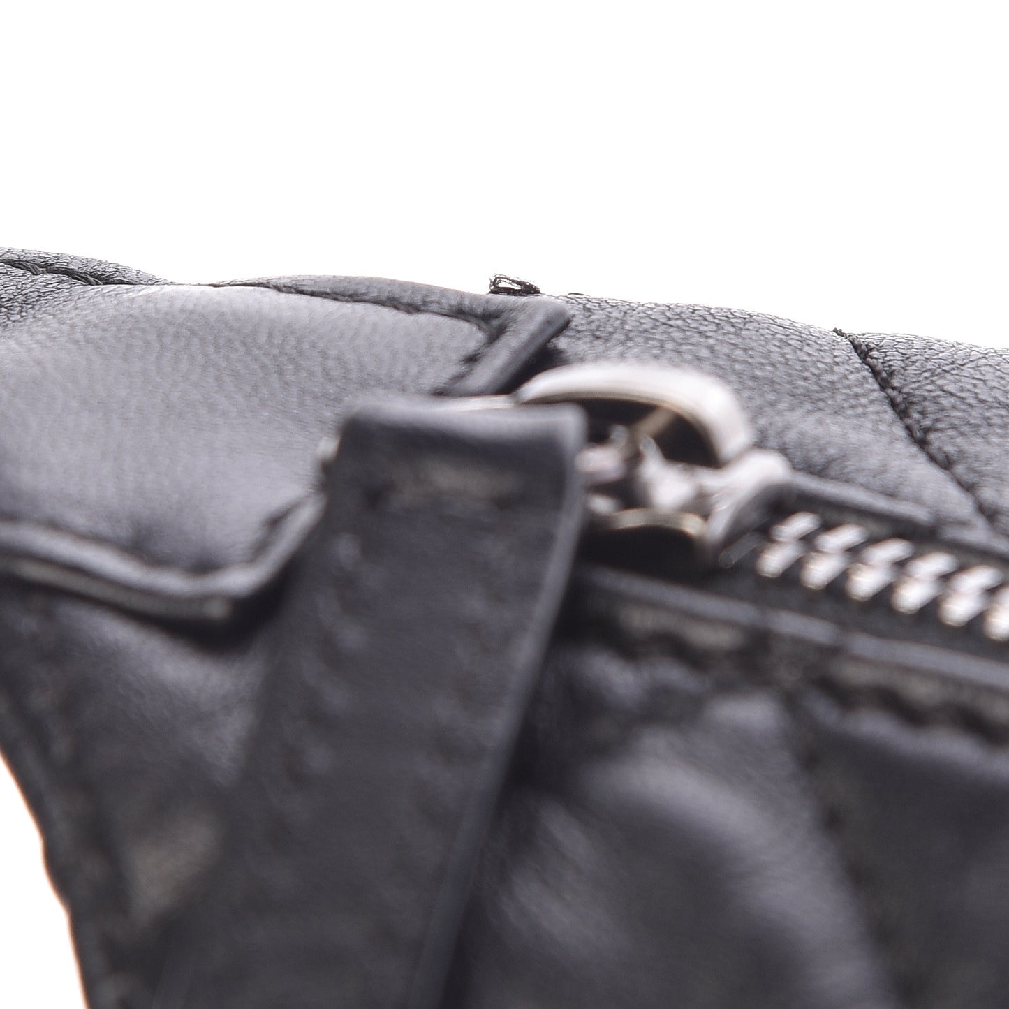Lambskin Quilted Shoulder Bag Black