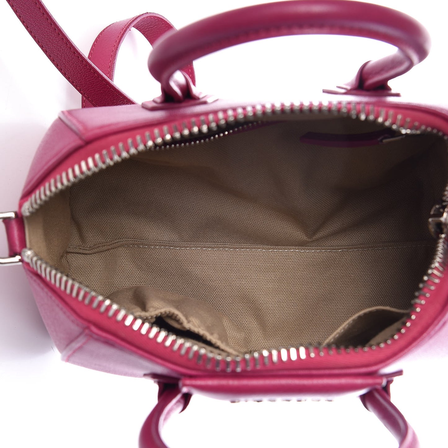 Sugar Goatskin Mini Antigona Magenta