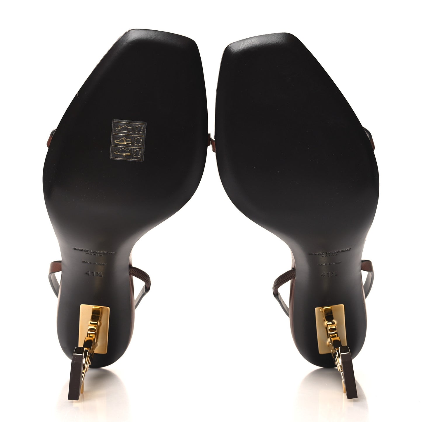 Calfskin Cassandra 75 Sandals 41.5 Black