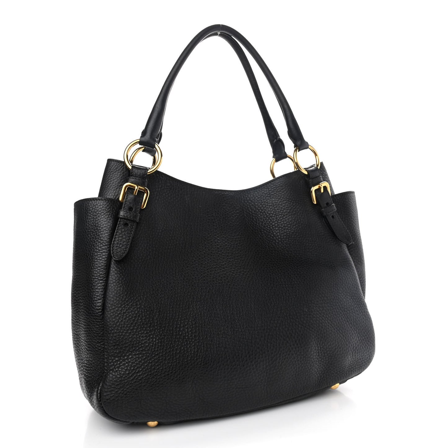 Vitello Daino Tote Black