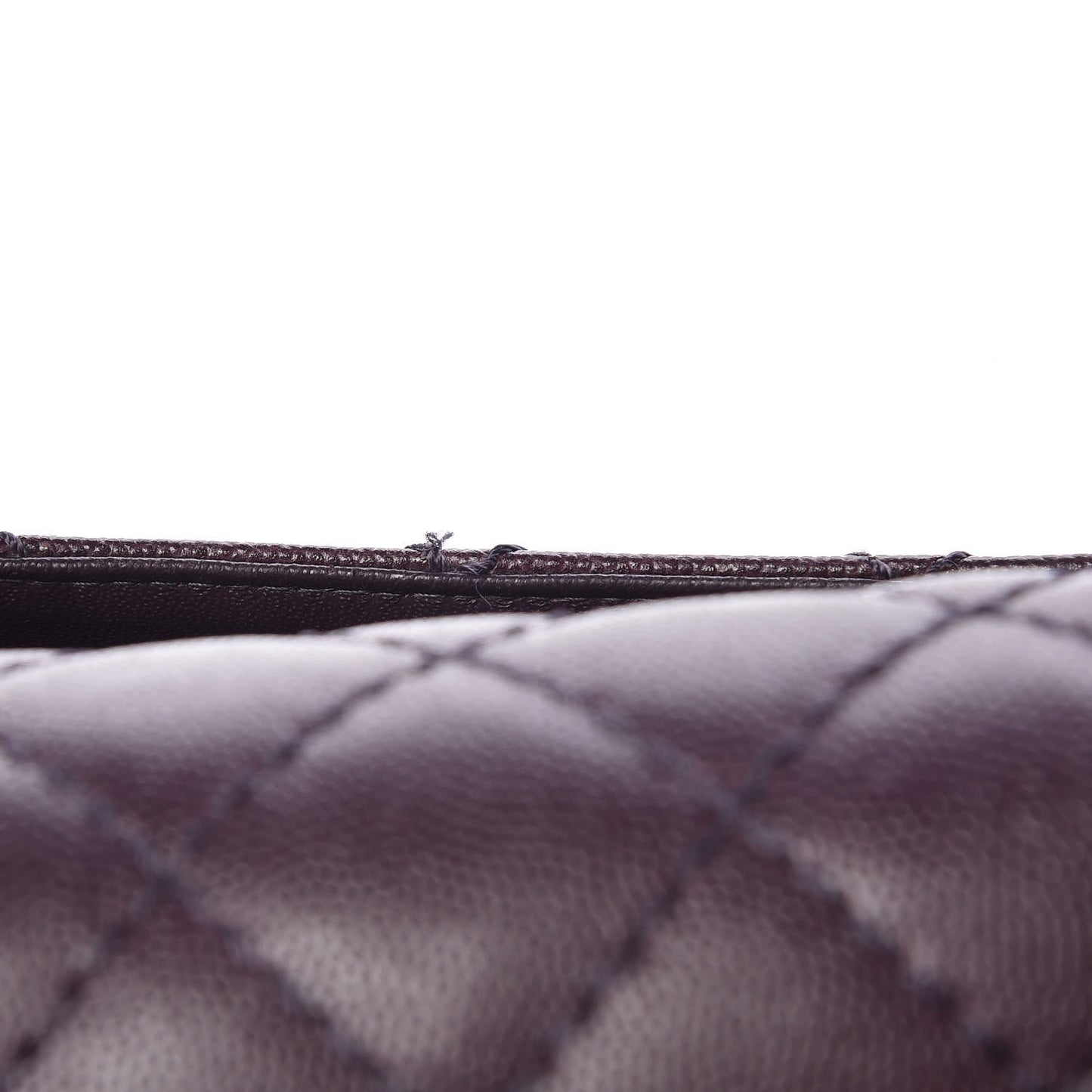 Caviar Quilted Jumbo Double Flap Dark Purple