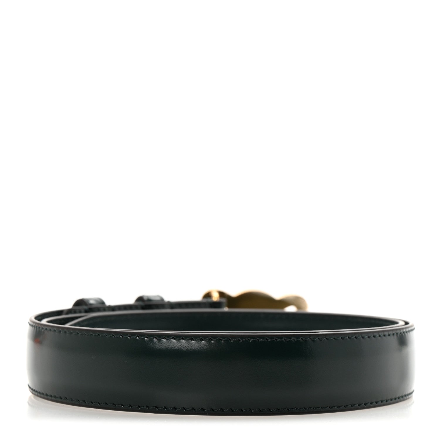 Celine Box Calfskin Triomphe Belt 80 32 Green 2 of 6