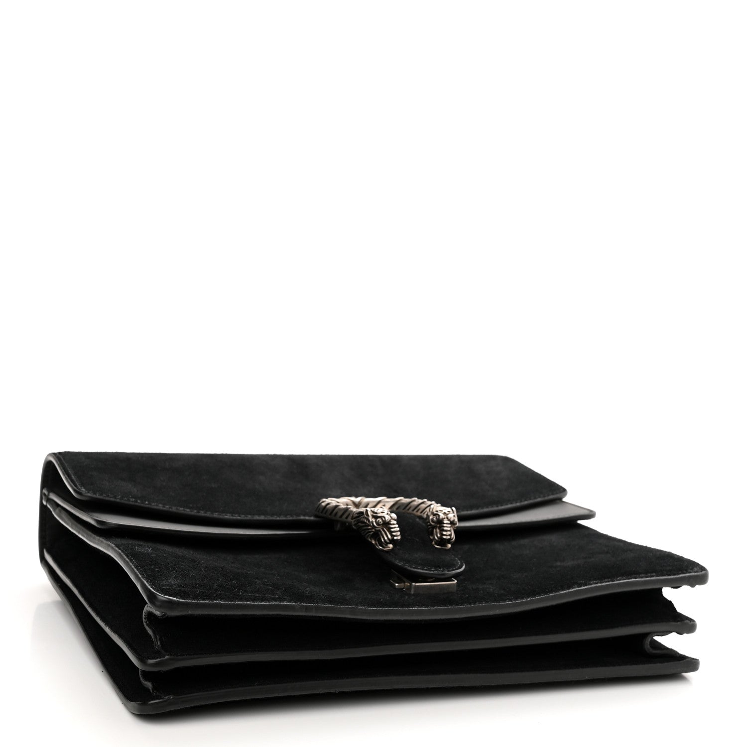 Gucci Suede Medium Dionysus Shoulder Bag Black 4 of 11