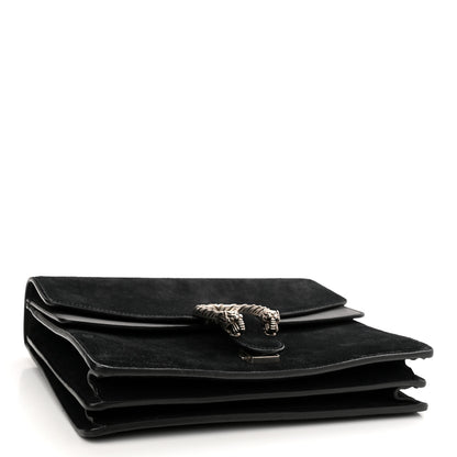 Gucci Suede Medium Dionysus Shoulder Bag Black 4 of 11