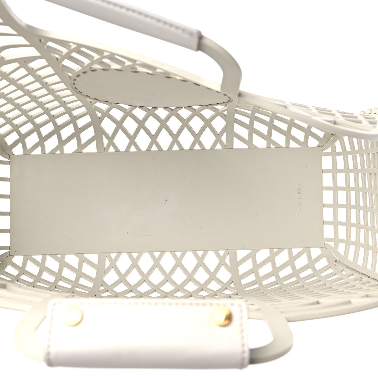 Fendi Recycled Plastic Vitello Liberty Matte Medium Fendi Basket White Ice 5 of 12