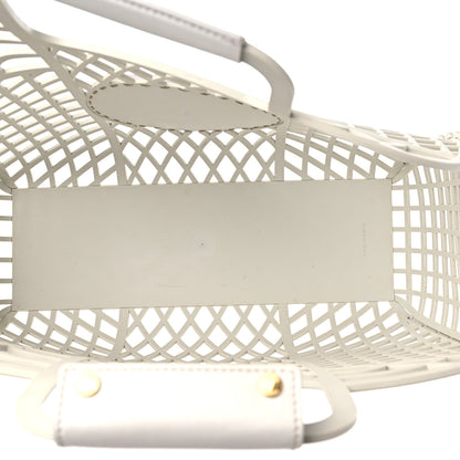 Fendi Recycled Plastic Vitello Liberty Matte Medium Fendi Basket White Ice 5 of 12