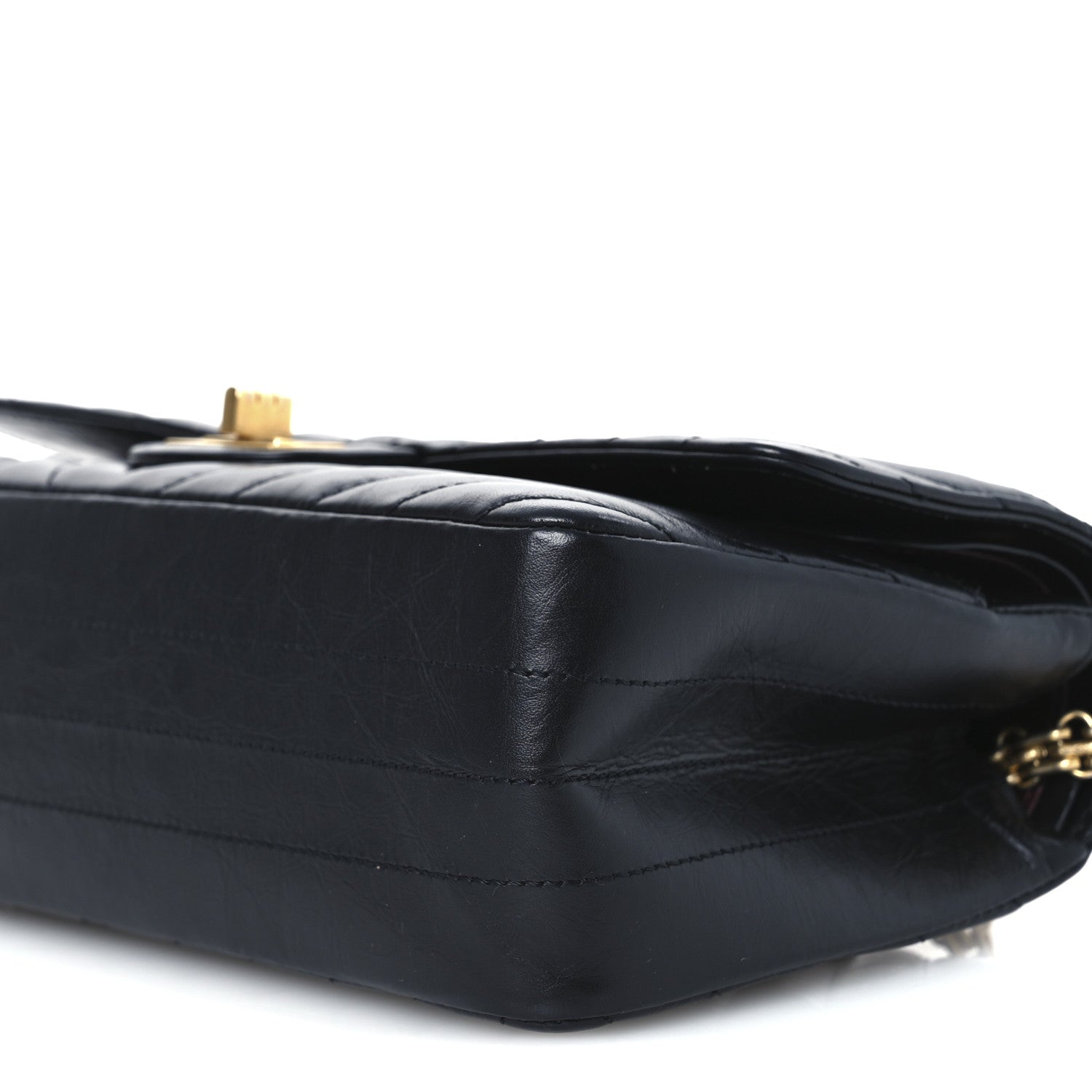 Chanel Aged Calfskin Chevron Quilted 2.55 Reissue 225 Flap Black 10 of 10