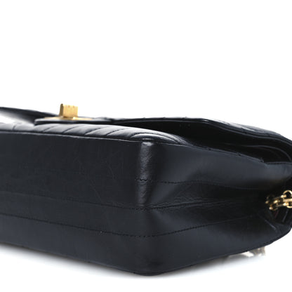 Chanel Aged Calfskin Chevron Quilted 2.55 Reissue 225 Flap Black 10 of 10