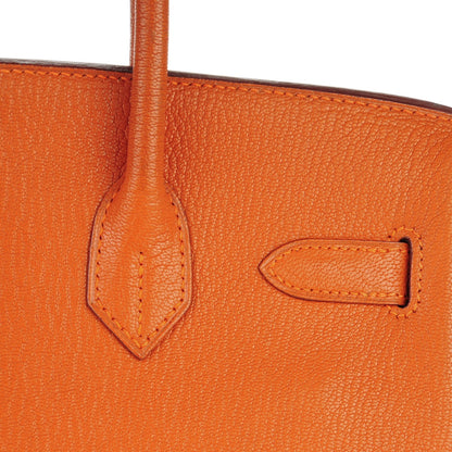 Hermes Chevre de Coromandel Birkin 30 Potiron 25 of 28