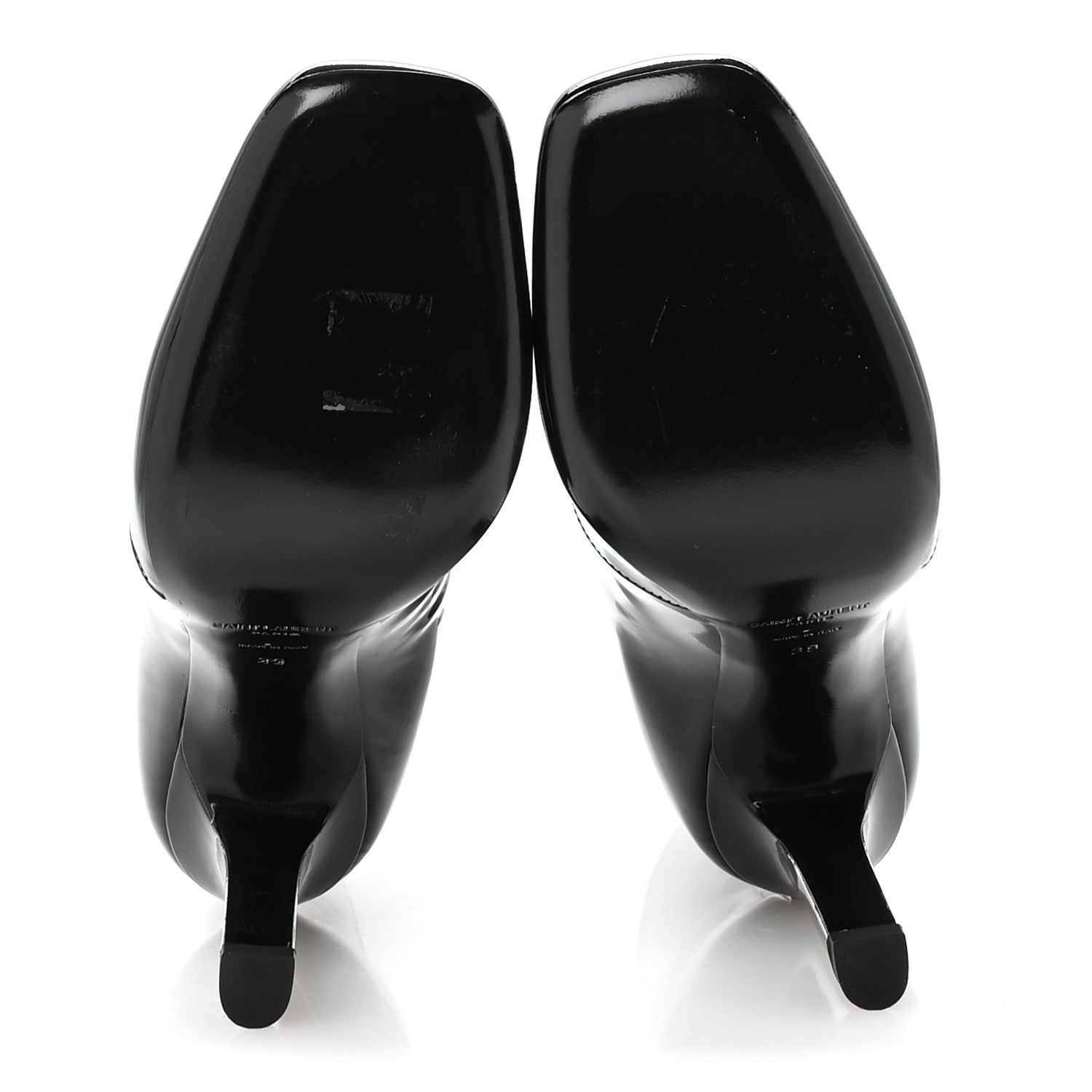 Saint Laurent Vernice Grupy Lala 105 Boots 39 Black 6 of 9
