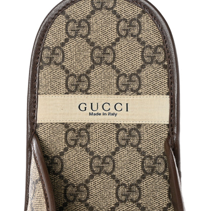 Gucci GG Supreme Monogram Granada Kid Mens Horsebit Lug Sole Mules 11.5 Beige Ebony New Acero 7 of 9