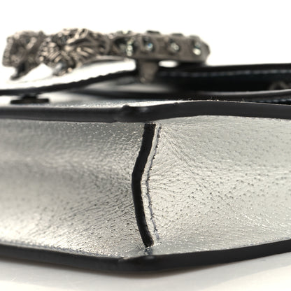 Gucci Metallic Calfskin Super Mini Dionysus Shoulder Bag Silver 9 of 10