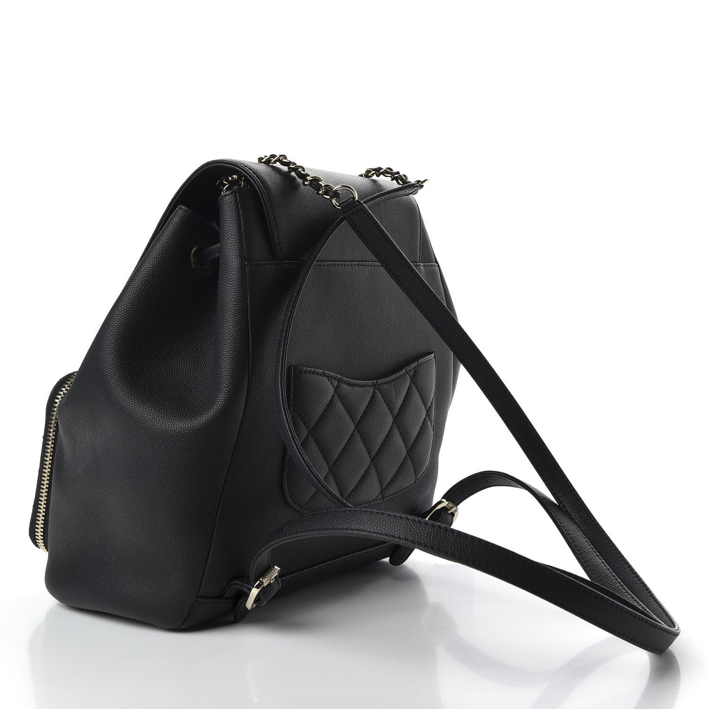 Caviar Quilted Business Affinity Backpack Black