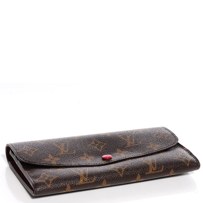 Louis Vuitton Monogram Emilie Wallet Red 4 of 8