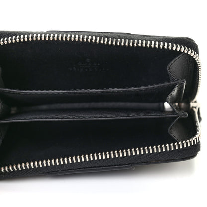 Gucci GG Supreme Monogram Zip Around Card Case Black 5 of 6