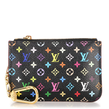 Louis Vuitton Monogram Multicolor Key Pouch Black Grenade 1 of 7