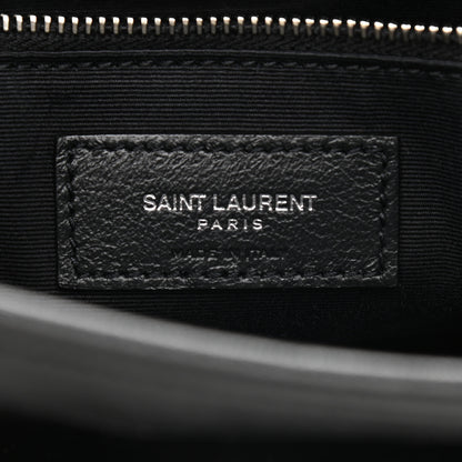Saint Laurent Calfskin Matelasse Monogram Microstud Medium Niki Chain Satchel Black 6 of 11