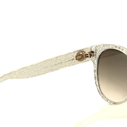 Gucci Acetate Glitter Sunglasses GG0034S Silver 5 of 8