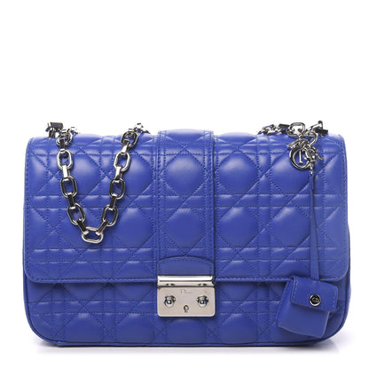 Christian Dior Lambskin Cannage Medium Miss Dior Flap Blue 1 of 13