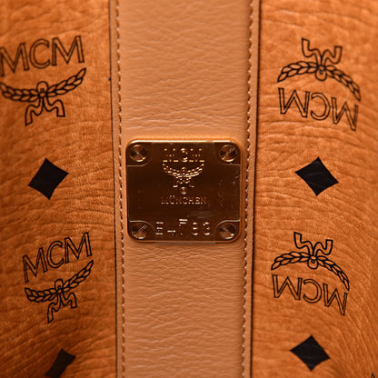 MCM Visetos Medium Liz Reversible Shopper Tote Cognac 11 of 16