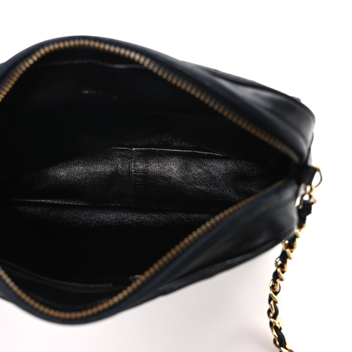 Chanel Lambskin Quilted Tassel Camera Case Navy 5 of 11