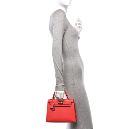 Hermes Epsom Kelly Sellier 25 Rose Jaipur 2 of 10