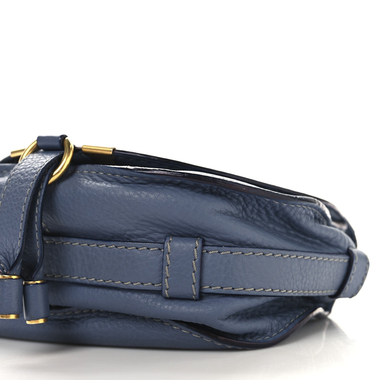 Chloe Calfskin Small Marcie Round Crossbody Bag Royal Navy 9 of 12