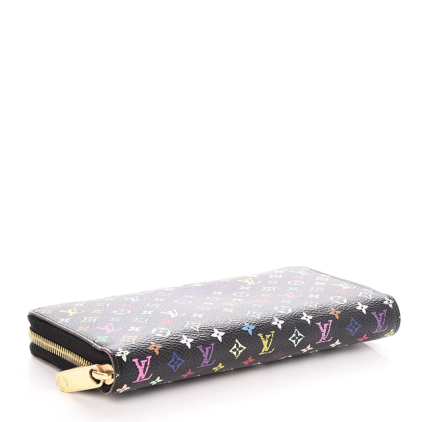 Monogram Multicolor Zippy Wallet Black Violet