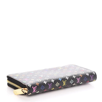 Louis Vuitton Monogram Multicolor Zippy Wallet Black Violet 4 of 7