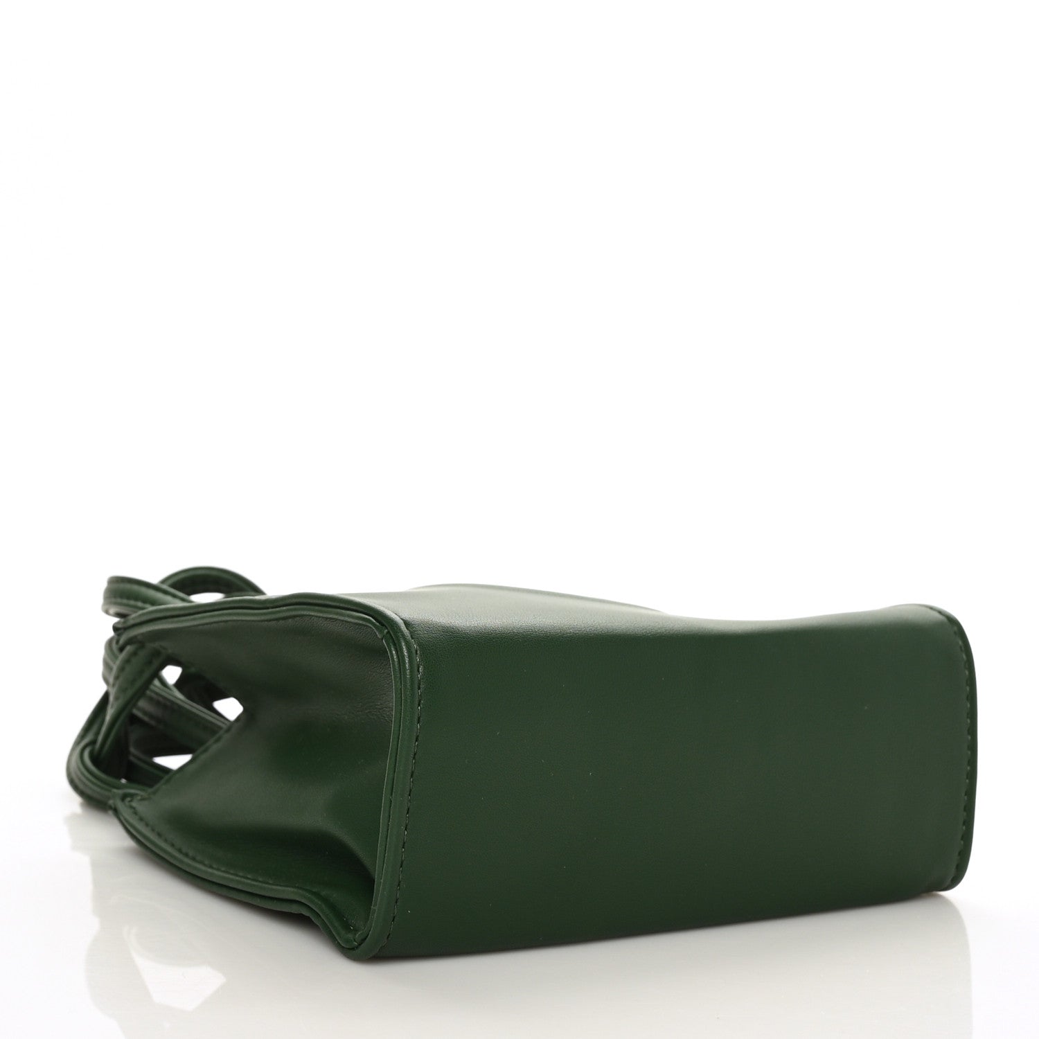 Telfar Vegan Leather Small Shopping Bag Dark Olive 4 of 7