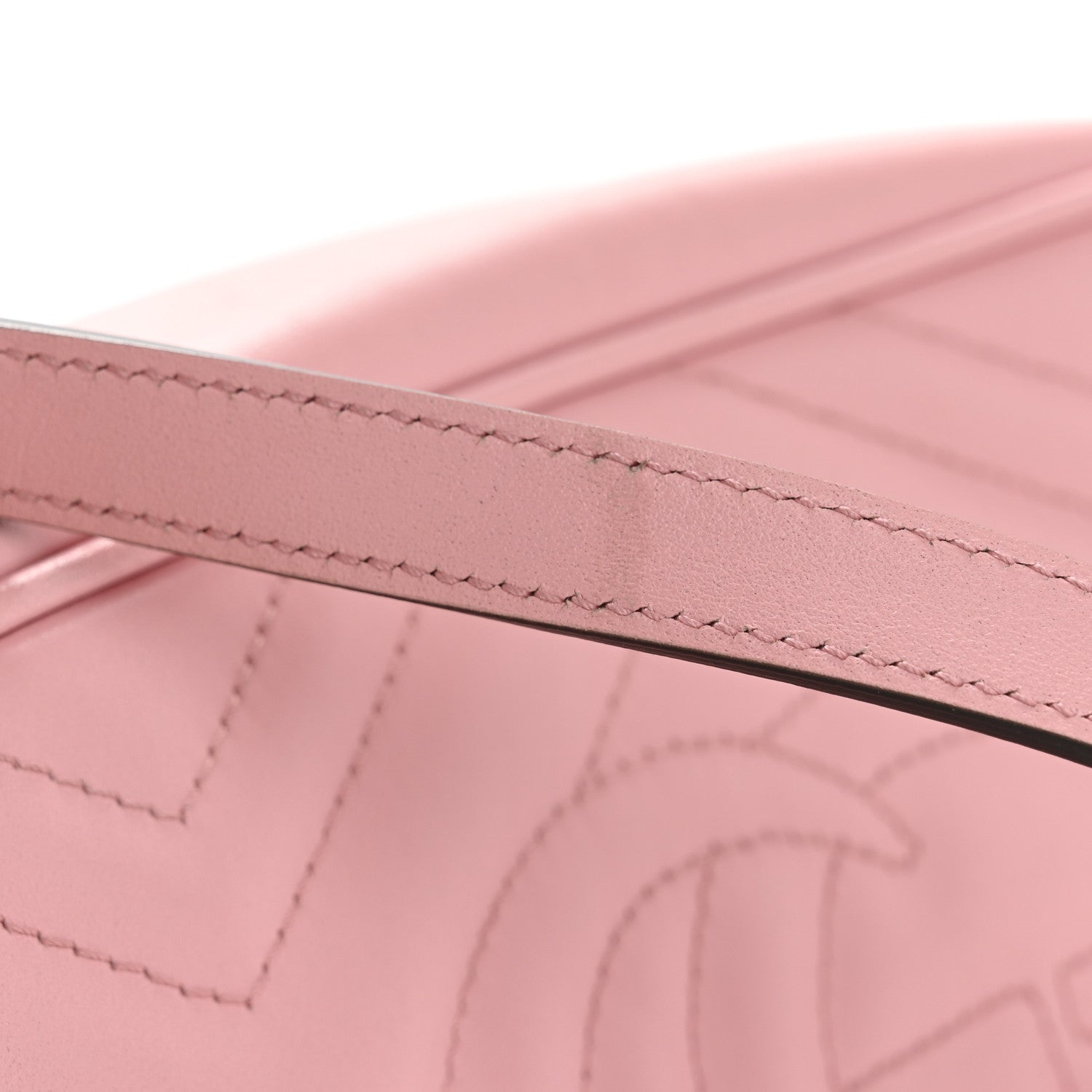 Gucci Calfskin Matelasse Small GG Marmont Chain Shoulder Bag Wild Rose 12 of 14