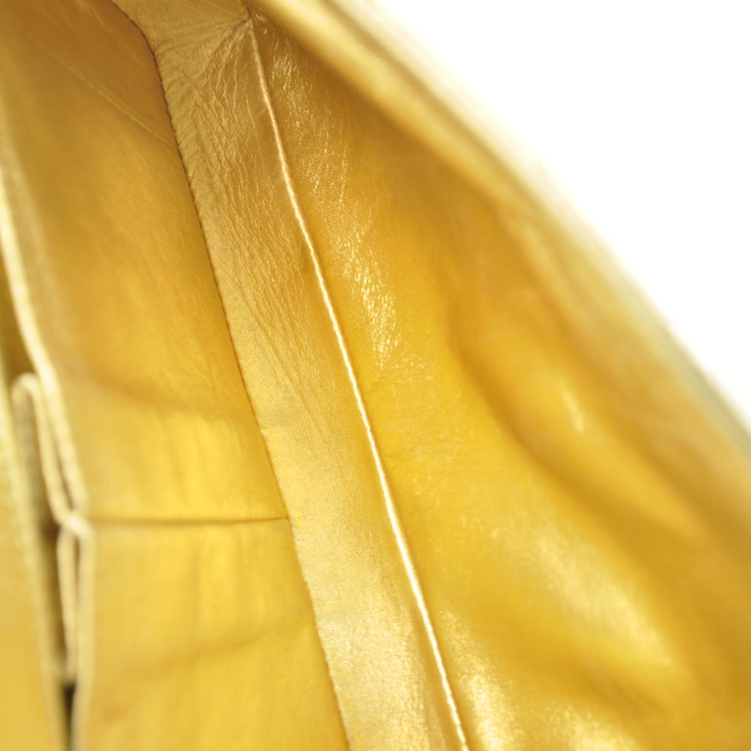 Chanel Lambskin East West Chocolate Bar Flap Gold 8 of 9