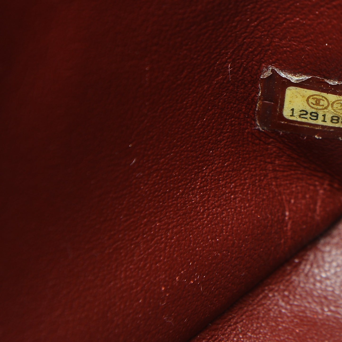 Caviar Quilted Jumbo Single Flap Dark Red