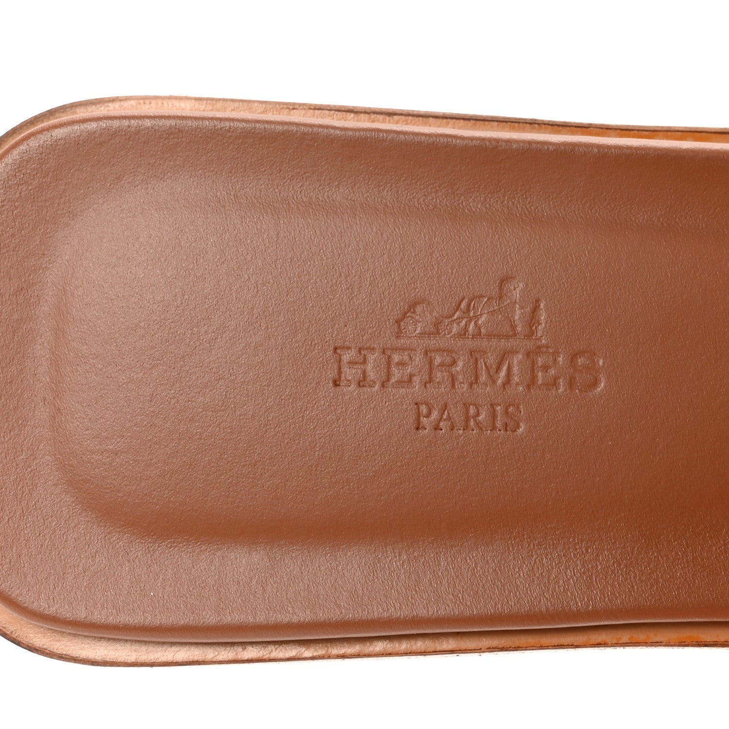 Hermes Box Calfskin Oran Sandals 39 Gold 8 of 9