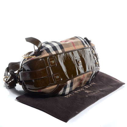 Burberry House Check Patent Margaret Bag Brown 3 of 9