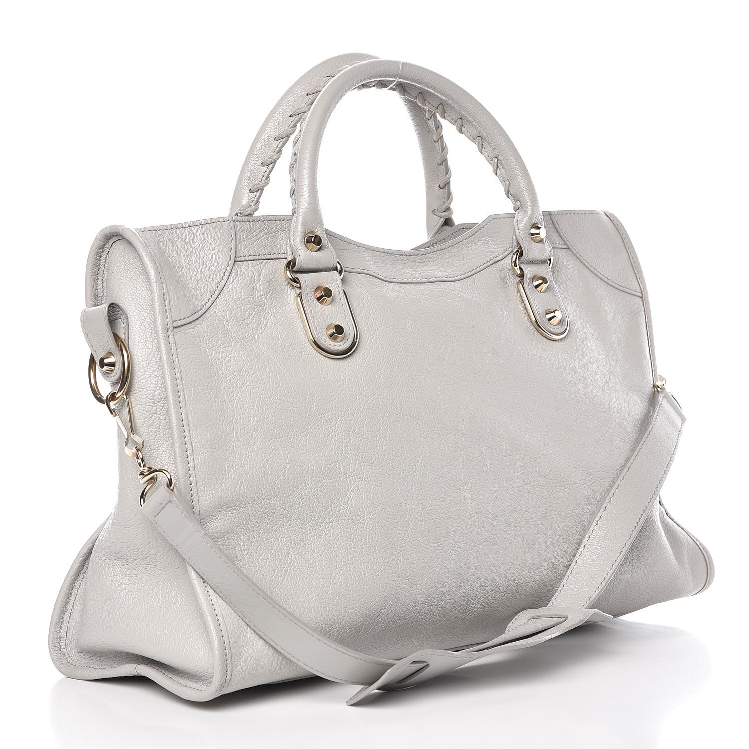 Balenciaga Chevre Gold Metallic Edge Hardware City Gris Perle 3 of 11