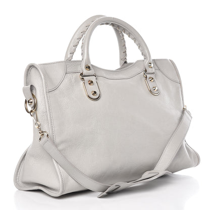 Balenciaga Chevre Gold Metallic Edge Hardware City Gris Perle 3 of 11