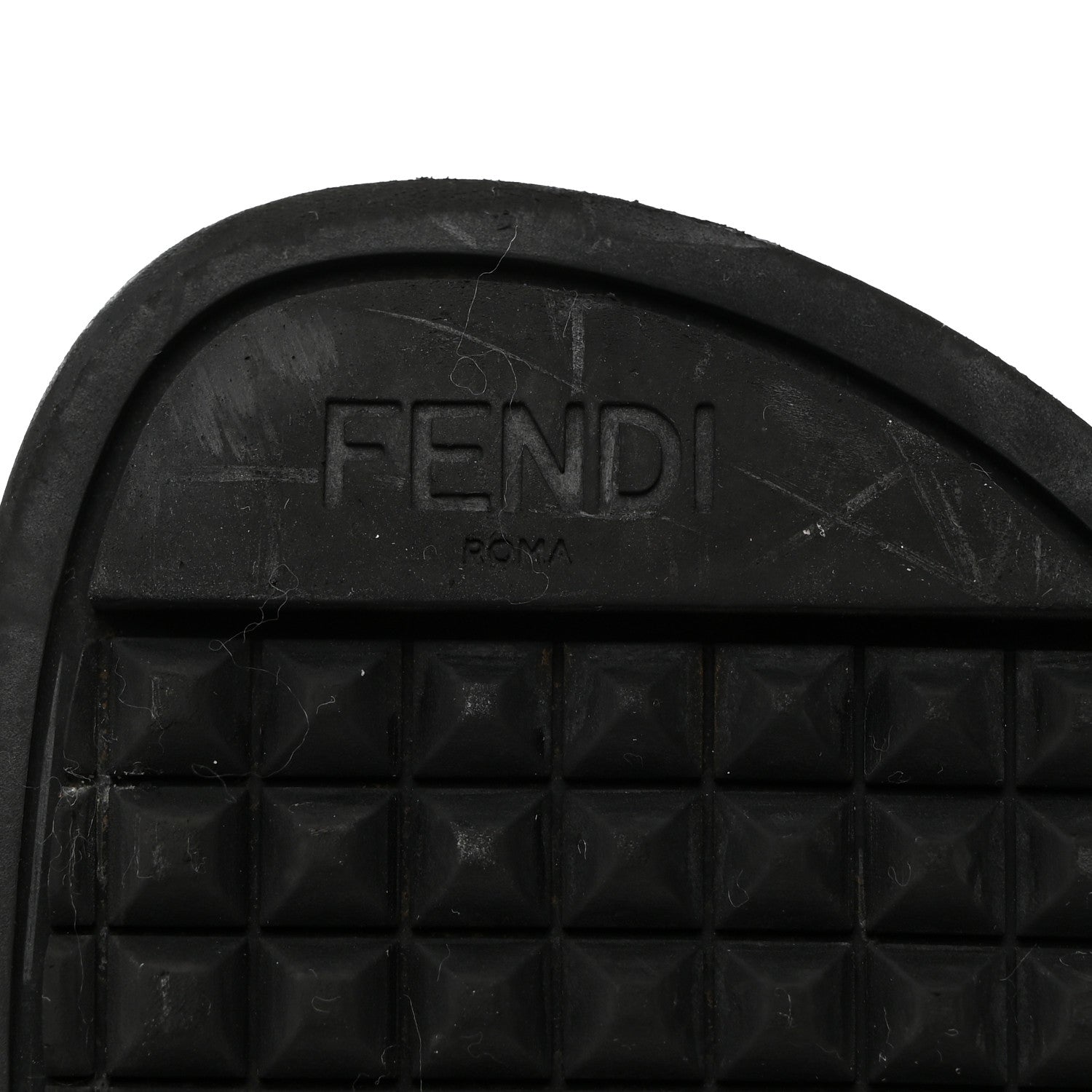 Fendi Knit Bow Flat Slide Sandals 37 Black Grezzo 7 of 9