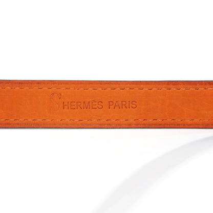 Hermes Chamonix Looping Interchangeable Bracelet Orange and Black 7 of 9
