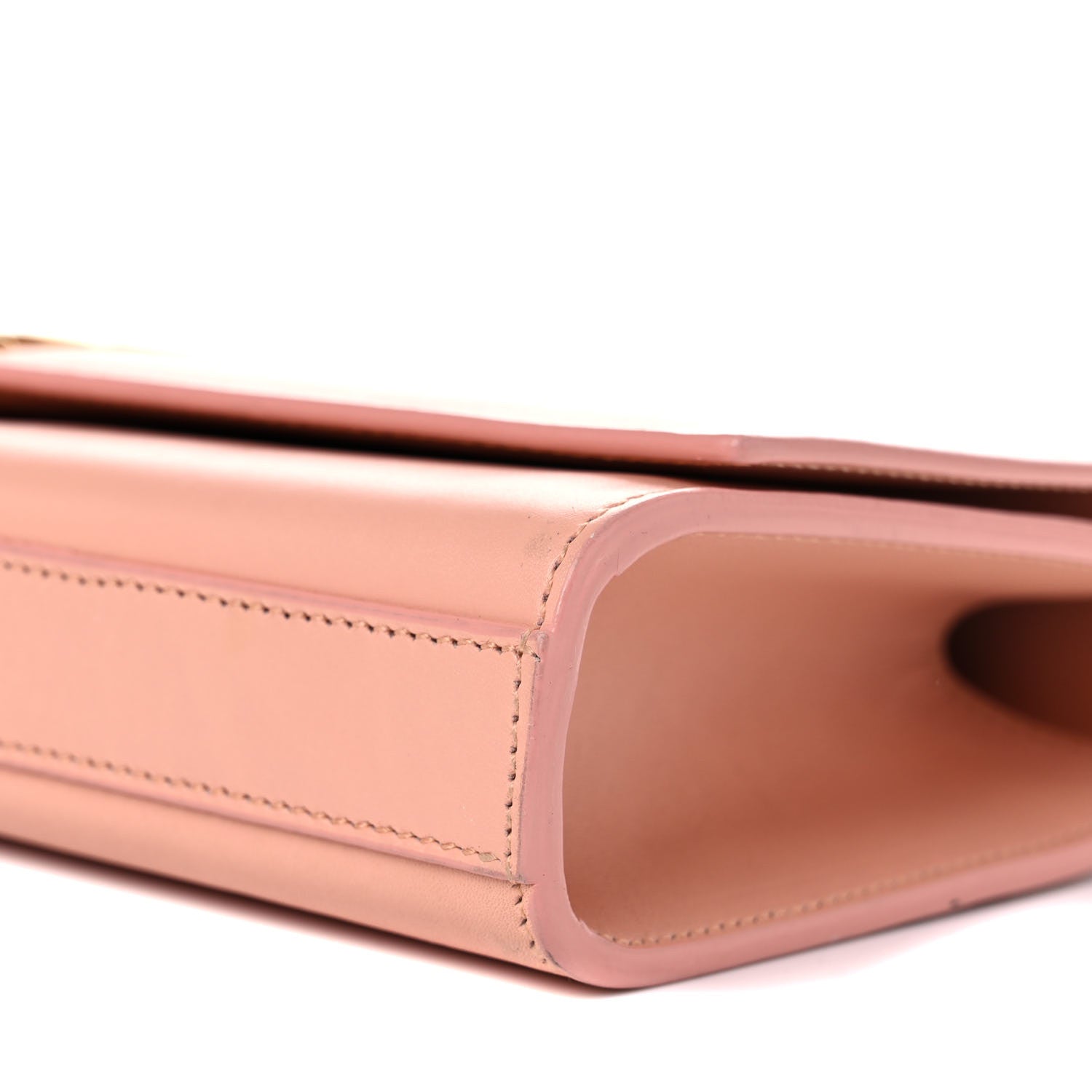 Saint Laurent Calfskin Classic Monogram Cassandre Clutch Blush 9 of 18