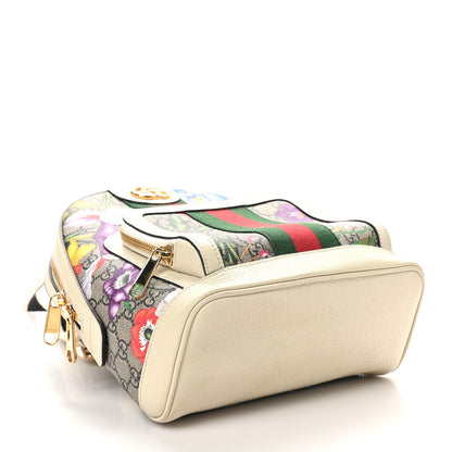 Gucci GG Supreme Monogram Flora Web Small Ophidia Day Backpack White 4 of 10