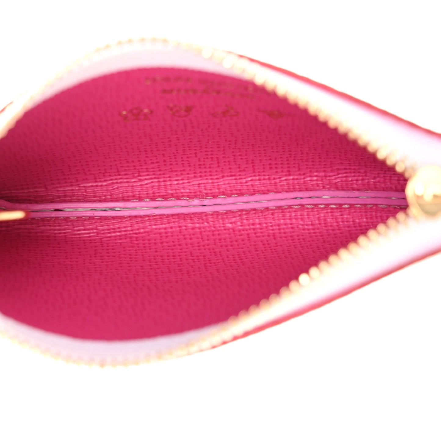 LV X TM Monogram Multicolor Key Pouch White