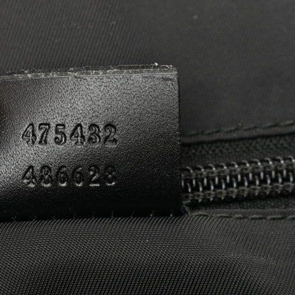Gucci GG Supreme Monogram Web Flap Messenger Bag Black 7 of 11