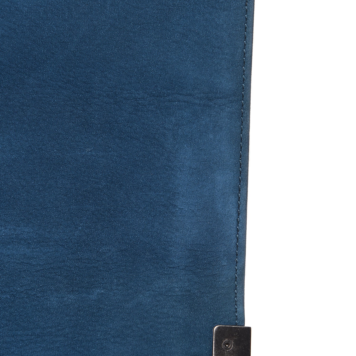 Chanel Nubuck Chevron Quilted Medium Boy Flap Blue 15 of 17